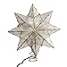 Kurt Adler Indoor 10 Light 8-Point Capiz Star Treetop with Arabesque Decoration