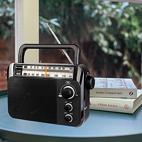 Retekess TR604 AM FM Radio, Portable Plug in Wall Radios with Operation