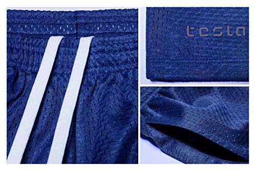 image for TSLA TM-KBH02-BLK_Youth Large Boy's Active Shorts Sports Performance Y