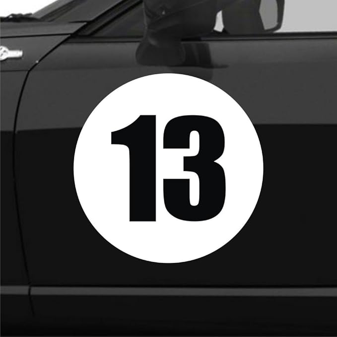 rc car number decals