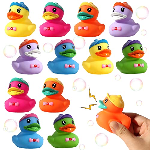 Rubber Ducks Toy Assortment Duckies for Kids 2", Halloween and