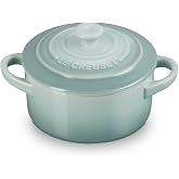 Le Creuset Stoneware Mini Round Cocotte, 8 oz., Sea Salt