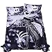 LightInTheBox Outlet Bedding Nightmare Before Christmas Cool Bed Linen Printed Soft Sheet Set Duvet Cover Set（Set of 3） (Full)