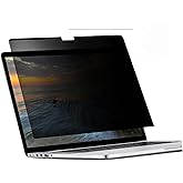 Easy On/Off Magnetic 360° Privacy Screen Filter Compatible with Macbook Air 13.6/13 Inch (2022-2025, M2, M3, M4), Anti Glare Laptop Privacy Screen Shield with Camera Cover - UV block 90%-Model A2681, A3113, A3240