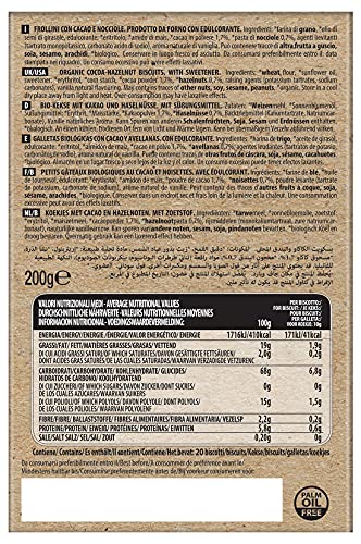 Probios Frollini Cacao e Nocciole Bio - Senza Zuccheri - Confezione da 6 x 200 g - immagine 3