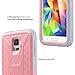 ULAK Galaxy S5 Case, Knox Armor Rugged Dual Layer Hybrid Protective Case for Samsung Galaxy S5 i9600 (Coral Pink/Gray)