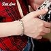 MASALING Womens Elegant Titanium Magnetic Therapy Bracelets Pain Relief for Arthritis and Carpal Tunnel