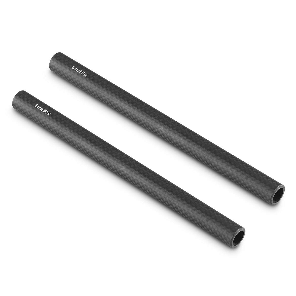SMALLRIG Carbon Fiber 15mm Rods(Non-Thread), 8 Inches(20cm) Long, Pack of 2-870