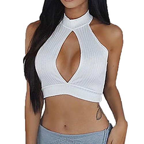 LUNIWEI Sexy Women Tank Tops Bustier Bra Vest Crop Top Summer Blouse