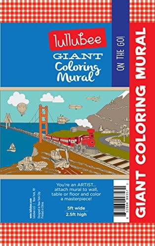 lullubee GIANT Coloring Mural - On The Go