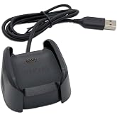 Replacement Charger Dock Compatible with Fitbit Versa 2 SE/Versa 2 Charger, （Not for Versa 1） 1 Pack Charging Cradle Stand Cable for Versa 2 Smart Watch
