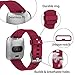 Wepro Bands Replacement Compatible with Fitbit Versa SmartWatch, Sports Watch Band Strap Wristband for Women Men Kids, Large, Wine Red