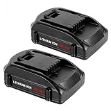 Topbatt WA3525 Replacement for Worx 20V Lithium Battery 2.5Ah WA3520 WG151s WG155s WG251s WG255s WG540s WG545s WG890 WG891 Cordless Tools 2Pack