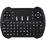 Neoteck 2.4Ghz Android TV Keyboard Mini Wireless Touchpad Keyboard KODI XBMC Keyboards with Mouse Right and Left Button for PC Google Android Smart TV Mini TV HTPC IPTV Laptop Raspberry PI PS3