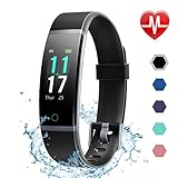 LETSCOM Fitness Tracker HR, Color Screen Activity Tracker with Heart Rate Monitor and Sleep Monitor, IP68 Waterproof Pedometer Watch, Step Counter, Calorie Counter for Women Men Kids