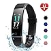 LETSCOM Fitness Tracker HR, Color Screen Activity Tracker with Heart Rate Monitor and Sleep Monitor, IP68 Waterproof Pedometer Watch, Step Counter, Calorie Counter for Women Men Kids