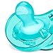 Chicco PhysioForma 100% Soft Silicone One Piece Pacifier for Babies Aged 6-16 Months | BPA & Latex Free | Reusable Sterilizing Case | Teal, 2pk