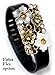 Fitbit Bling Jewelry Accessory Charge Charge HR & Flex - Katya (silver & white)