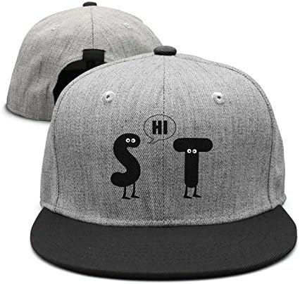 SJSNBZ Shit S Says Hi to T Wool Unisex Adult Womens Baseball Cap