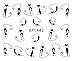 3D Nail Art Tips Stickers False Nail Design Manicure Decals Nail Art Water Nail Art Decal/Tattoo/Sticker
