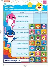Paper Projects Baby Shark Potty Training Chart 56 Sparkly Stickers Wipe Clean view 7