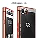 Ringke Fusion Compatible with BlackBerry KEYone Case Crystal Clear PC Back TPU Bumper Drop Protection, Shock Absorption Technology Raised Bezels Protective Cover - Rose Gold Crystal