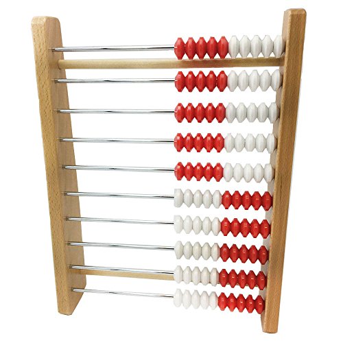ETA hand2mind 100-Bead Wood Rekenrek, Math Counting Frame (Ages 4+)