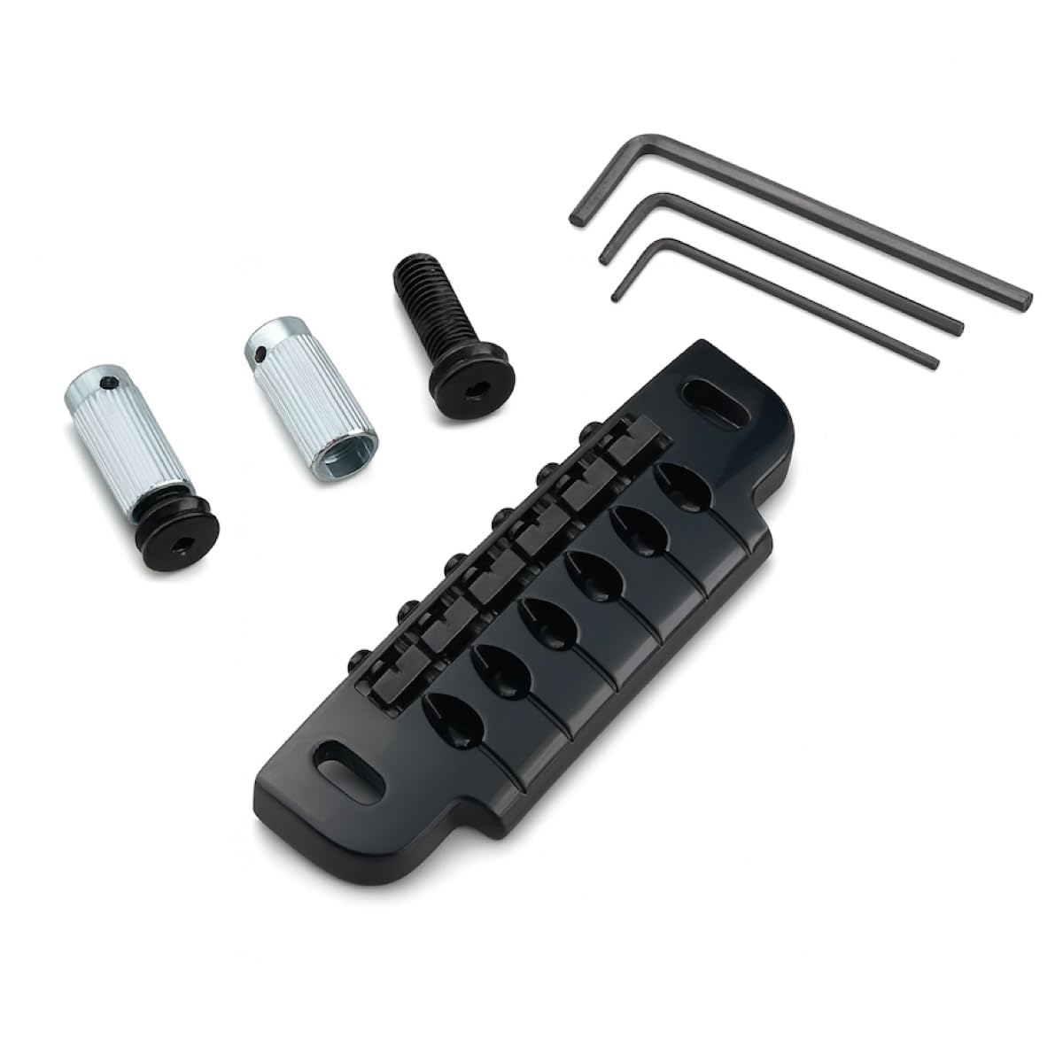 GOTOH® COMBINATION BRIDGE/TAILPIECE BLACK