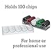 Brybelly Clear Acrylic Poker Chip Trays-Pack of 10