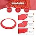Silicone Pie Protectors Adjustable Silicone Pie Crust Shield Pie Crust Protector Kitchen Tool for Baking Pie Fit 8 Inch to 11.4 Inch Diameter Pies, 4 Pieces (Red)