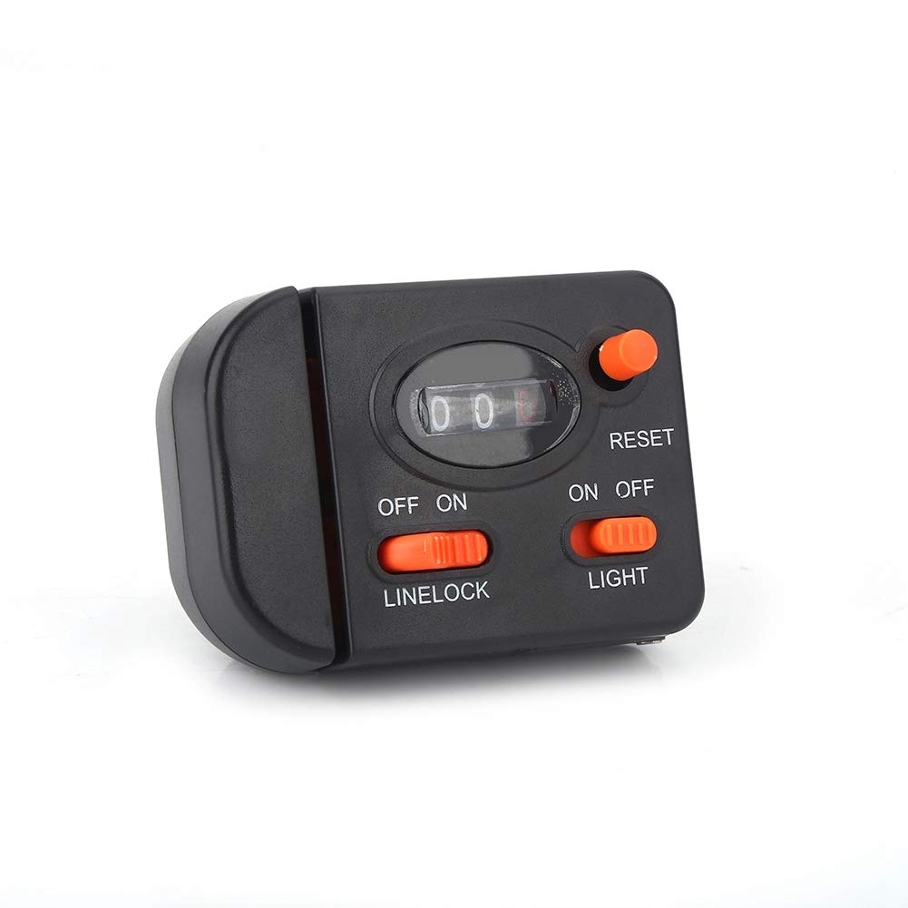 Photo 1 of RiToEasysports Fishing Line Counter, Professional Digital Fishing Counter Clip on Rod Fishing Line Counter Depth Finder Digital Diaplay 99m