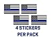 Thin Blue Line - Blue Lives Matter Flag Sticker 5x3