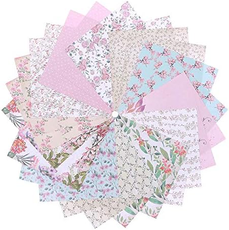Garden themed Scrapbook Paper Pack,Scrapbook Paper Pad Decorative Floral Paper for Scrapbooking//Craft//Photo Album//DIY//Origami Art DIAHOUD 24sh 6x6