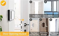 Home Security Door Lock, 2 Pack Childproof Door