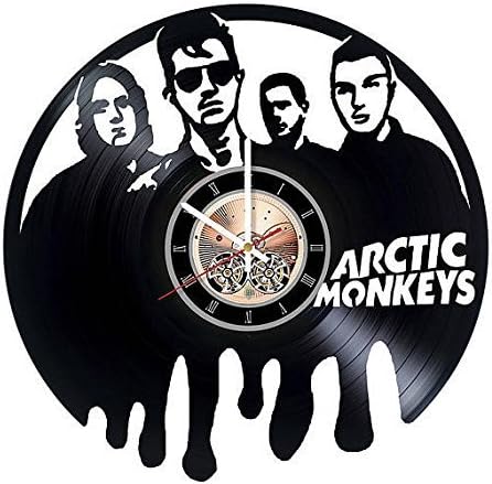 Handmade Vinyl Wall Clock Arctic Monkeys Vinyl Record Wall Clock gift idea wall art decor