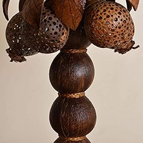 N/Z Daily Equipment Multifunctional Desk Lamp Coconut Shell Art Deco Lamps Southeast Asian Style Table Lamp Bedroom… 51qaNXJu9nL