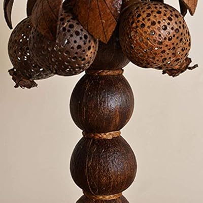 N/Z Daily Equipment Multifunctional Desk Lamp Coconut Shell Art Deco Lamps Southeast Asian Style Table Lamp Bedroom… 51qaNXJu9nL