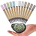 Metallic Markers Paint Pens-Medium Tip Paint Pens Metal Art Permanent Marker Set for Card Making, Painting Rocks, Scrapbooking, Black Paper, Glass,Wood, Ceramics,DIY Craft Kids,10 Colors(12 Pcs) 