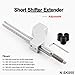 RYANSTAR Racing Adjustable Short Shifter Extender Silver Universal Compatible with 8MM/10MM/12MM Short Shift Such as Compatible with Honda Civic Integra CRX B16 B18 B20 D16