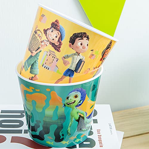 Zak Designs Disney and Pixar Movie Night Family Popcorn Bucket Set with