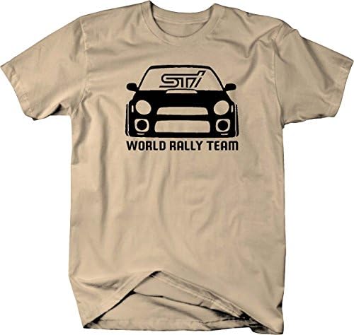 Subaru STI WRX World Rally Team Racing Bug Eye Tuning Mens T Shirt - Medium