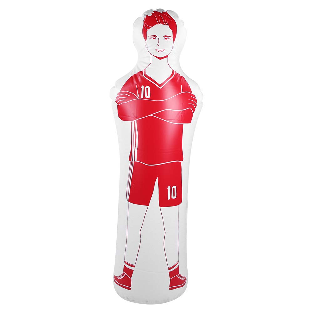 Soccer Dummy, Inflatable Practical PVC Football Dummy, Wide Application for Soccer Training Soccer Accessories(red)