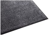 Guardian Platinum Series Indoor Wiper Floor Mat, Rubber with Nylon Carpet, 2'x5', Grey