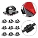 JIRVY Self Adhesive Cable Clips Black Management Wire Clip Cord Holder 100 Pack (Black)