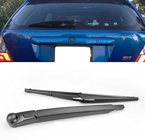 Amazon Com Black Rear Window Wiper Arm Blade For Honda Civic Hatchback 01 02 03 04 05 Automotive