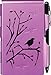 Wellspring Plum Wren Notepad for Note Taking, Pocket Notebook Journal with Pen Holder, Small Notepad for Daily Jotting, Notebook Journal for Work, Mini Notepad for Daily Journal and Lists