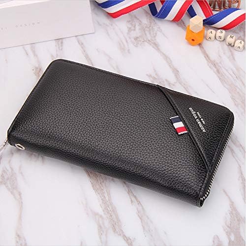 Men's Vintage Leather Long Wallets for Men Fashion PouchBlack price in UAE Amazon UAE kanbkam
