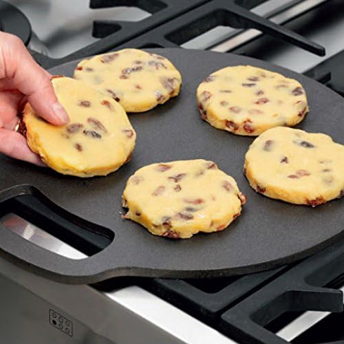 KitchenCraft Cast Iron 27cm Scone Welsh Cakes Griddle Stone Stove Round Plate eBay