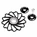 Creazy 13T MTB Ceramic Bearing Jockey Wheel Pulley Road Bike Bicycle Rear Derailleur (Black)