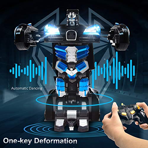 image for Trimnpy RC Cars Robot for Kids Remote Control Car Transformrobot Gestu